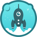 let's go rocket android application logo